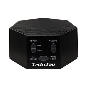 LectroFan Classic White Noise Sleep Sound Machine ASM1007 Black New In Box